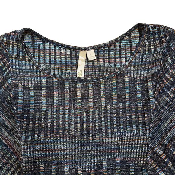 Comfy U.S.A. Women's Multicolor Long Pullover Round Neck Long Sleeve Size L - Picture 3 of 9